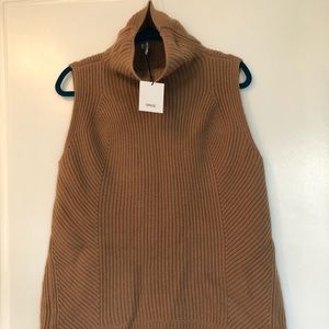 Vince Women’s Rib Sleeveless Turtleneck Sweater